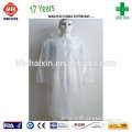 Disposable Protective Polyethylene Waterproof lab coat with hood